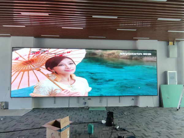 汶上P1.53led小间距屏安装案例